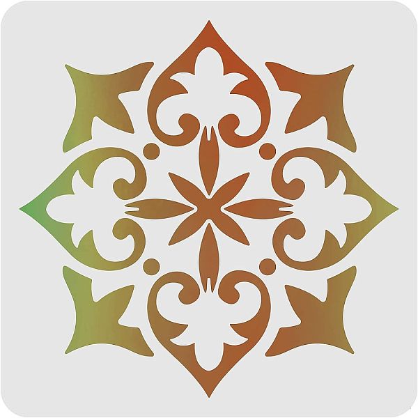 

PandaHall Plastic Reusable Drawing Painting Stencils Templates, for Painting on Scrapbook Paper Wall Fabric Floor Furniture Wood, Square..., White