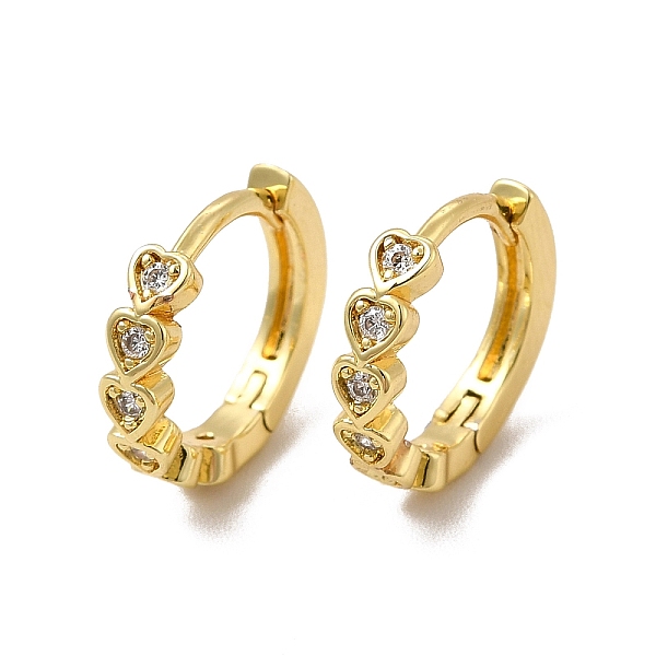 

PandaHall Rack Plating Brass Micro Pave Cubic Zirconia Leverback Earrings, Long-Lasting Plated Heart Jewelry for Women, Cadmium Free & Lead...