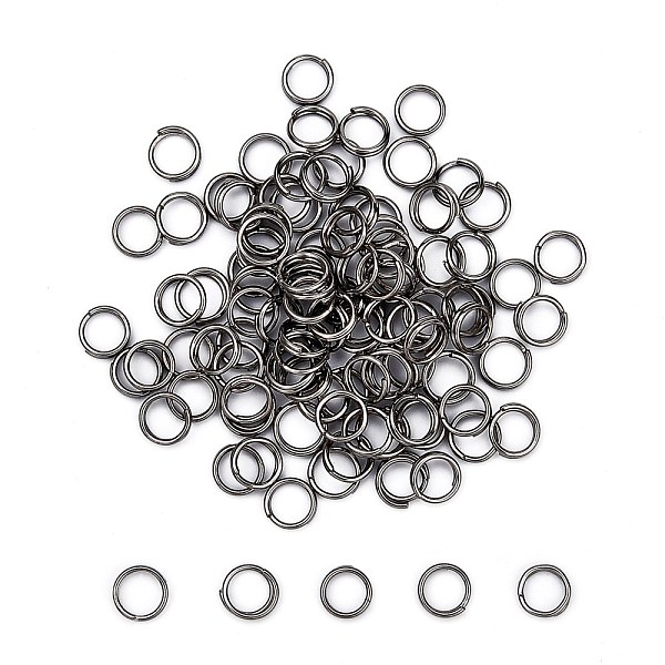 

PandaHall Brass Split Rings, Double Loops Jump Rings, Nickel Free, Gunmetal, 5x1.2mm, about 3.8mm inner diameter Brass Ring
