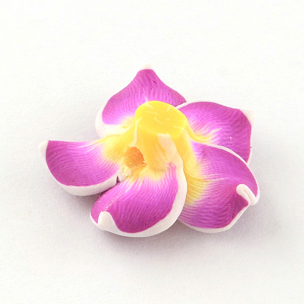 Ручной полимерной глины 3 D цветок Плюмерия шарики
