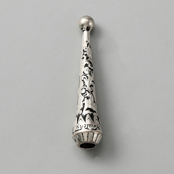 

PandaHall Alloy Cord Ends, Bolo Tie End Caps, Cone, Antique Silver, 52x10.5mm, Inner Diameter: 5.5mm Alloy