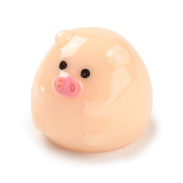 

PandaHall Cute Resin Animal Ornaments, Micro Landscape Display Decorations, Pig, 19x21.5x21.5mm Resin Pig