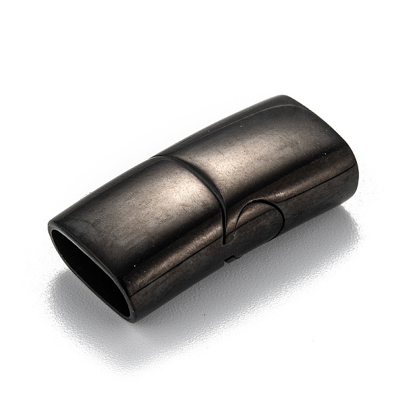 

PandaHall 316 Surgical Stainless Steel Magnetic Clasps with Glue-in Ends, Rectangle, Gunmetal, 24.5x12x7mm, Hole: 5x10mm 316 Surgical...