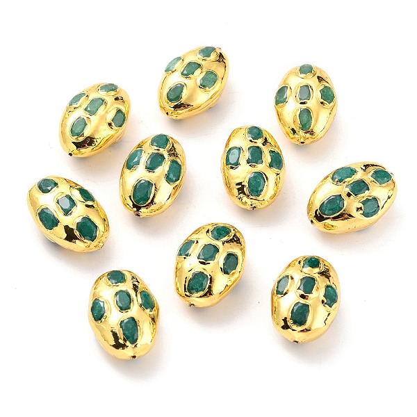 

PandaHall Natural Quartz Beads, with Golden Brass Findings, Dyed, Oval, Gray, 26~27x16.5~17.5x11.5~13mm, Hole: 0.8mm Other Quartz Oval Gray