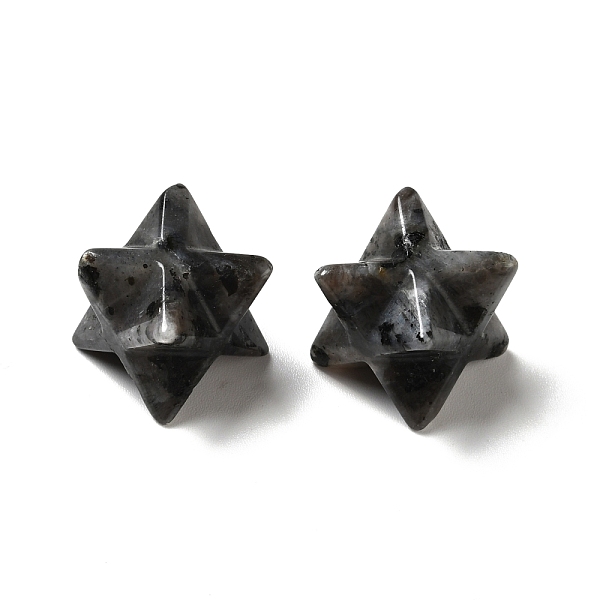 

PandaHall Natural Larvikite Beads, No Hole/Undrilled, Merkaba Star, 12.5~13x12.5~13x12.5~13mm Larvikite Star