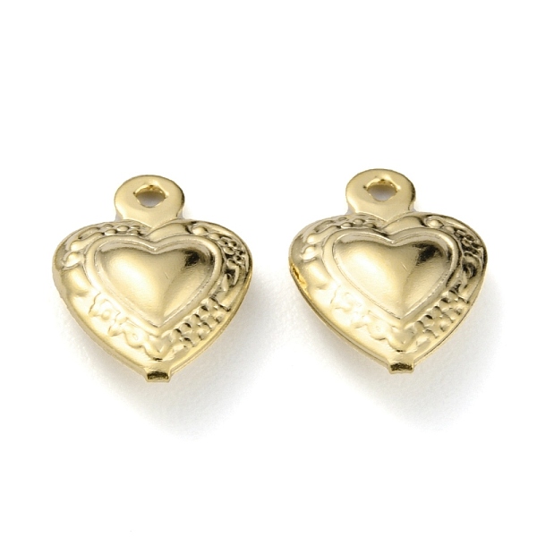 

PandaHall Brass Charms, Long-Lasting Plated, Heart, Real 24K Gold Plated, 12x8.5x3.5mm, Hole: 1mm Brass Heart