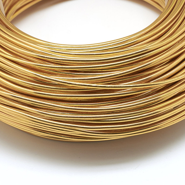 

PandaHall Round Aluminum Wire, Bendable Metal Craft Wire, Flexible Craft Wire, for Beading Jewelry Doll Craft Making, Goldenrod, 20 Gauge..., Gold