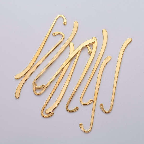 

PandaHall Tibetan Style Alloy Bookmarks, Golden, Cadmium Free & Lead Free, 85x13.5mm, Hole: 1.5mm Alloy