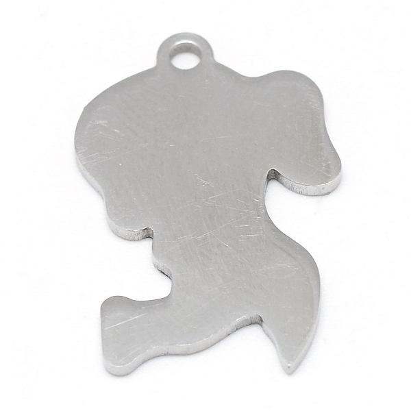 

PandaHall 304 Stainless Steel Stamping Blank Tag Pendants, Woman Silhouette Pendants, Stainless Steel Color, 21x14x1mm, Hole: 2mm 304...