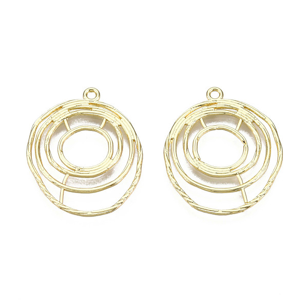 

PandaHall Alloy Pendants, Labyrinth, Light Gold, 32x26x1mm, Hole: 1.8mm Alloy Others