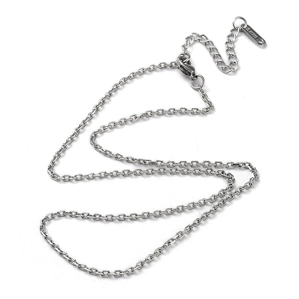 Non-Tarnish 304 Stainless Steel Cable Chain Necklace