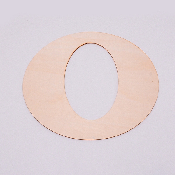 

PandaHall Unfinished Wood Shape, Customizable, Letter, Letter.O, 29.8x29.7x0.2cm Wood Orange