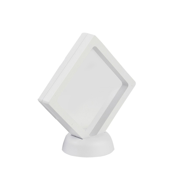 

PandaHall Acrylic Frame Stands, with Transparent Membrane, For Earring, Pendant, Bracelet Jewelry Display, Rhombus, White, 12x12.1x5.6cm...