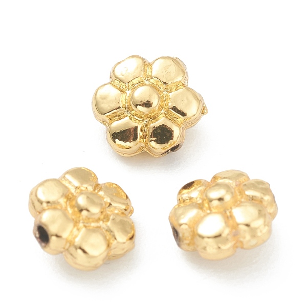 

PandaHall Alloy Beads, Cadmium Free & Lead Free, Flower, Real 18K Gold Plated, 6.5x6.5x4mm, Hole: 1mm Alloy Flower