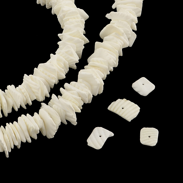 

PandaHall Chips Natural Dyed Seashell Beads Strands, Shell Shards, White, 2~6x5~16x2~5mm, Hole: 1mm, about 168pcs/strand, 16.1 inch Other...