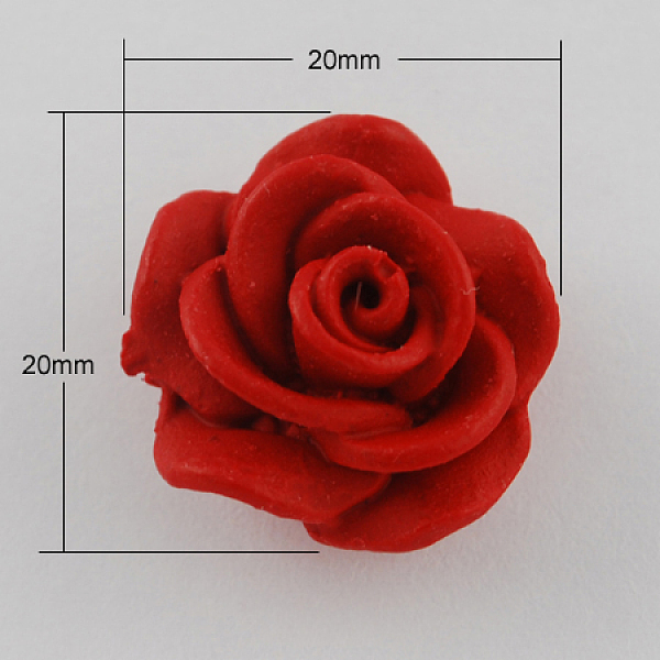 

PandaHall Cinnabar Beads, Flower, Red, 20x20x12mm, Hole: 2mm Cinnabar Flower Red