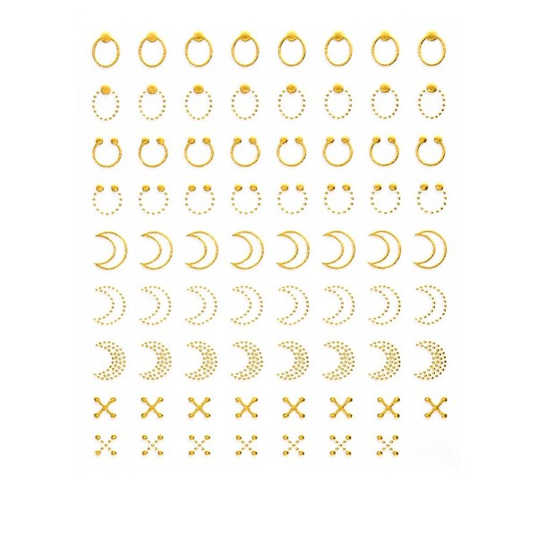 

PandaHall 3D Goldenrod Nail Water Decals, Self-Adhesive, Nail Design Manicure Tips Nail Decoration for Women Girls Kids, Other Pattern..., Gold