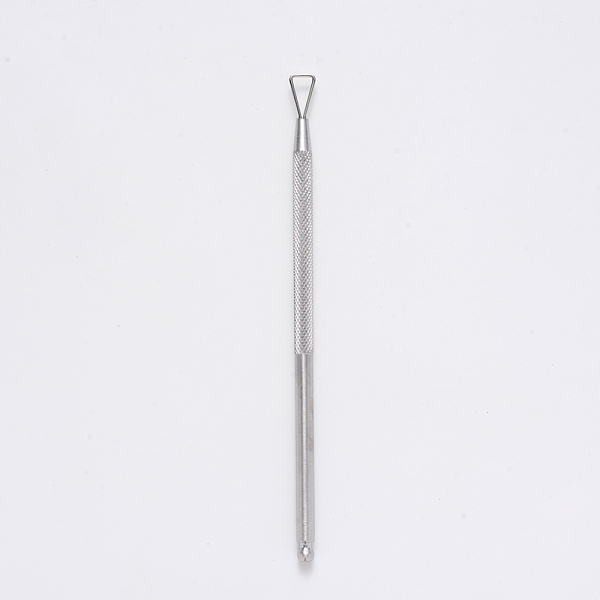 

PandaHall Double Head Stainless Steel Cuticle Pusher, Hard Skin Remover Rod, UV Gel Polish Soak Off Remover Rod, Stainless Steel Color...