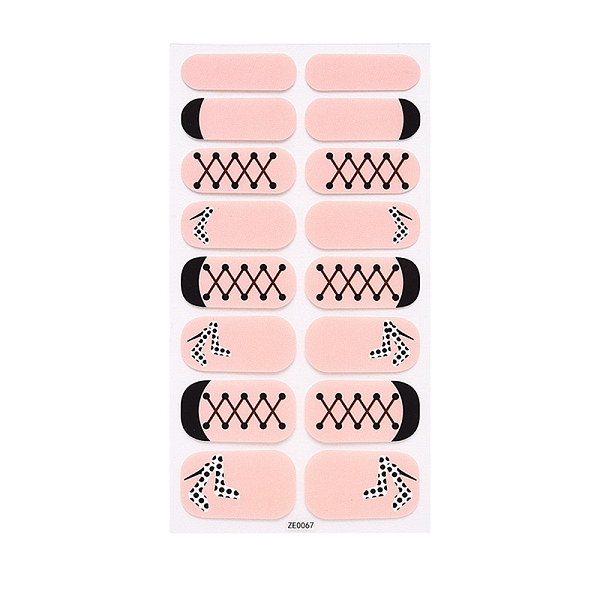 

PandaHall Full Wrap Fruit Nail Stickers, Self-Adhesive Geometry Nail Art Decal Strips, for Women Girls DIY Nail Art Decoration, Pink...