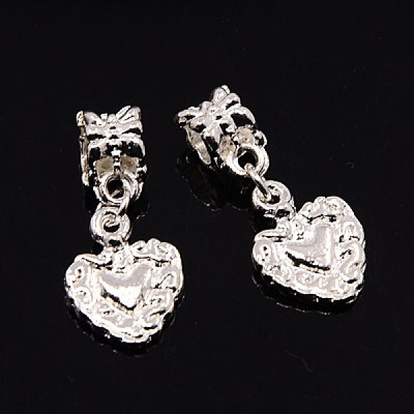 

PandaHall Alloy European Dangle Charms, Large Hole Pendants, Mixed Shapes, Mixed Color, 27~96x9~23x7~10mm, Hole: 4.5~5.5mm Alloy Mixed..., Multicolor
