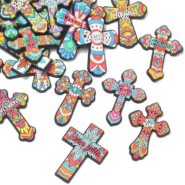 メキシコをテーマにした感動的な引用句入りPVCプラスチックカボション