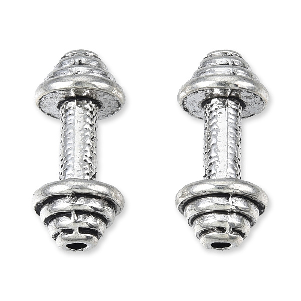 

PandaHall Tibetan Style Alloy Beads, Cadmium Free & Lead Free, Dumbbell, Antique Silver, 20x8.5mm, Hole: 1.6mm, about 410pcs/1000g Alloy...