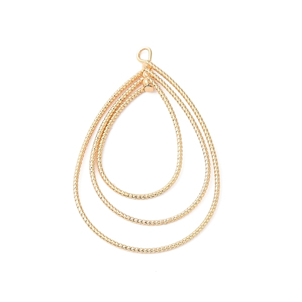 

PandaHall Brass Open Back Bezel Pendants, Nickel Free, for DIY UV Resin, Teardrop, Real 18K Gold Plated, 44~44.5x28~28.5x4mm, Hole: 2mm...