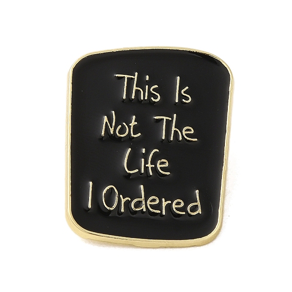 

PandaHall Enamel Pins, Black Golden Zinc Alloy Brooches for Backpack Clothes, Word, Oval, 30.5x23.5x1.5mm Alloy+Enamel Oval Black