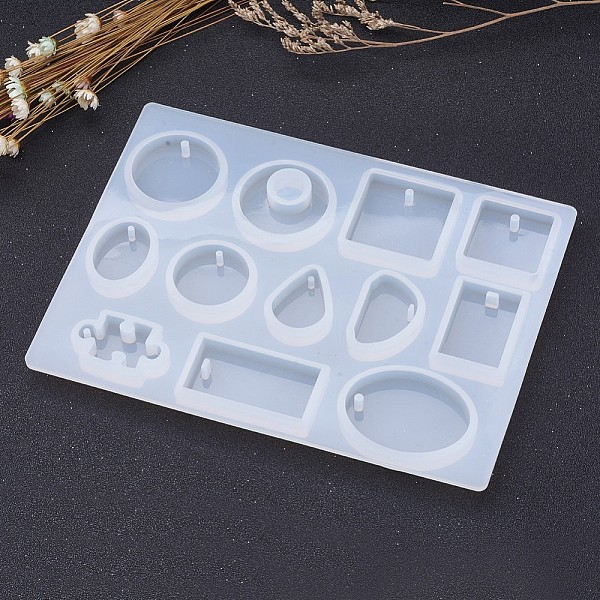 

PandaHall DIY Silicone Pendant Molds, Resin Casting Moulds, Jewelry Making DIY Tool For UV Resin, Epoxy Resin Jewelry Making, Mixed..., White