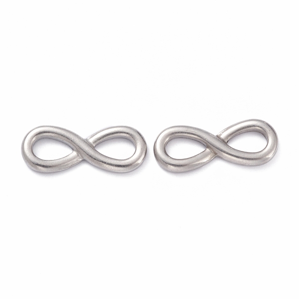 

PandaHall 304 Stainless Steel Links Connectors, Infinity, Stainless Steel Color, 9x22x2mm 304 Stainless Steel Infinity