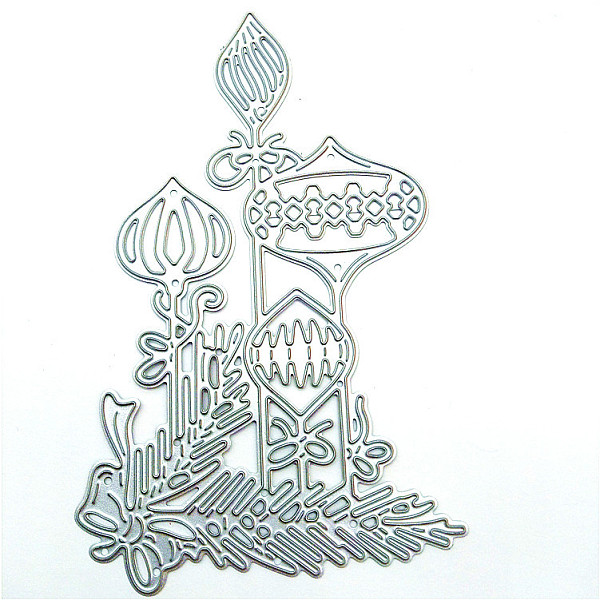 PandaHall Christmas, Carbon Steel Cutting Dies Stencils, for DIY Scrapbooking/Photo Album, Decorative Embossing DIY Paper Card, Matte...