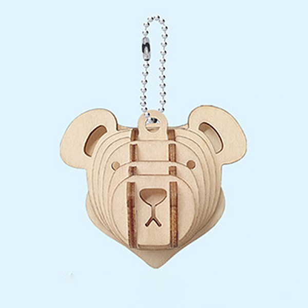

PandaHall DIY Wooden Assembly Animal Toys Kits for Boys and Girls, 3D Puzzle Model for Kids, Children Intelligence Toys, Bear Pattern...