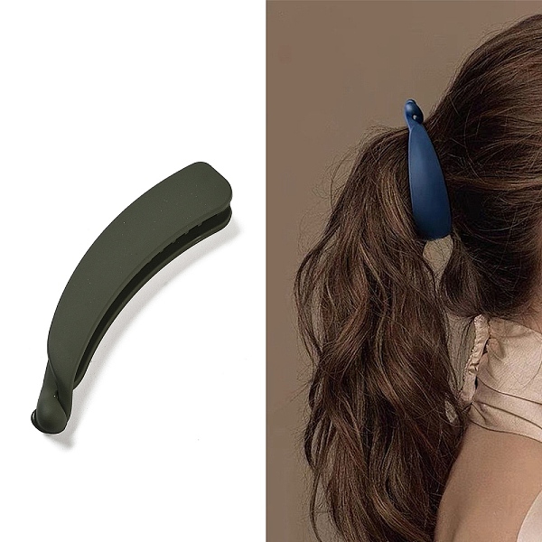 

PandaHall Plastic Banana Hair Clips, Hair Accessories for Women Girl, Coffee, 111x18x12mm Plastic Brown