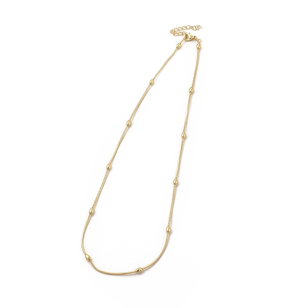 

PandaHall Rack Plating Brass Satellite Chain Necklace for Women, Lead Free & Cadmium Free, Real 18K Gold Plated, 18.90 inch(48cm) Brass