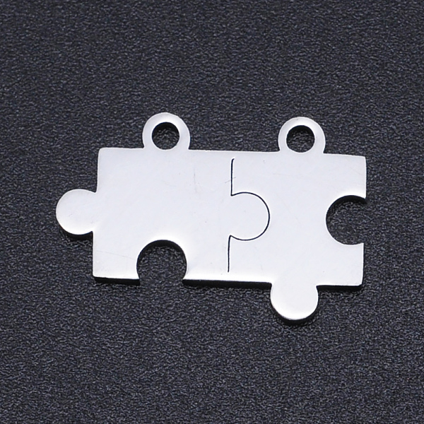 

PandaHall 201 Stainless Steel Links connectors, Laser Cut, Puzzle, Stainless Steel Color, 13x19x1mm, Hole: 1.5mm 201 Stainless Steel Others