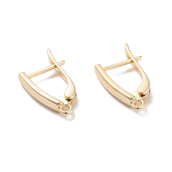

PandaHall Rack Plating Brass Hoop Earring Findings with Latch Back Closure, with Horizontal Loop, Long-Lasting Plated, Cadmium Free & Lead...