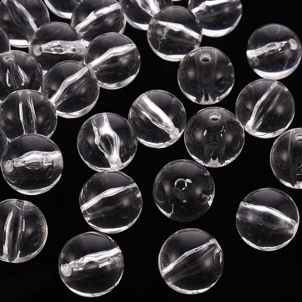 

PandaHall Transparent Acrylic Beads, Round, Clear, 16x15mm, Hole: 2.8mm Acrylic Round Clear
