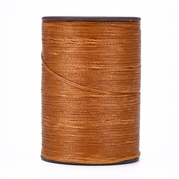 

PandaHall Flat Waxed Thread String, Micro Macrame Cord, for Leather Sewing Stitching, Saddle Brown, 0.8mm, about 109.36 yards(100m)/roll...
