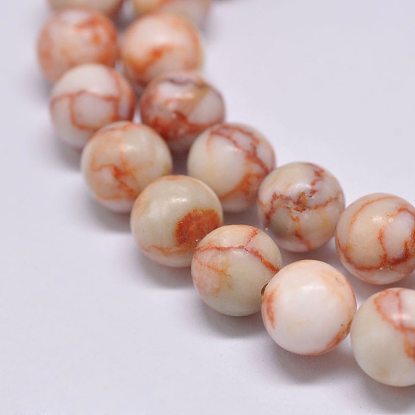 Natural Red Netstone Beads Strands