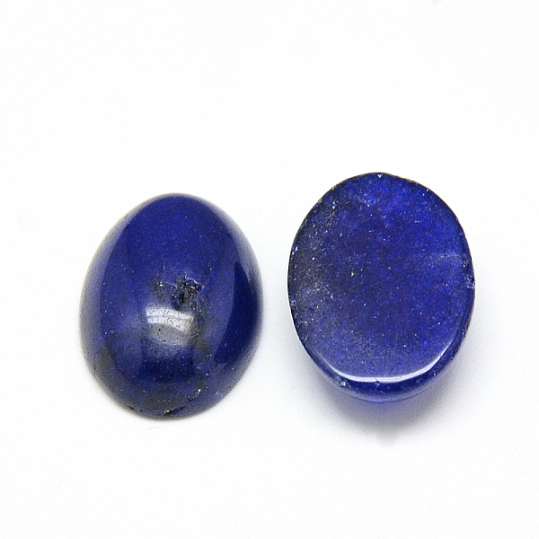 

PandaHall Dyed Natural White Jade Cabochons, Oval, Dark Blue, 18x13x6mm White Jade Oval Blue