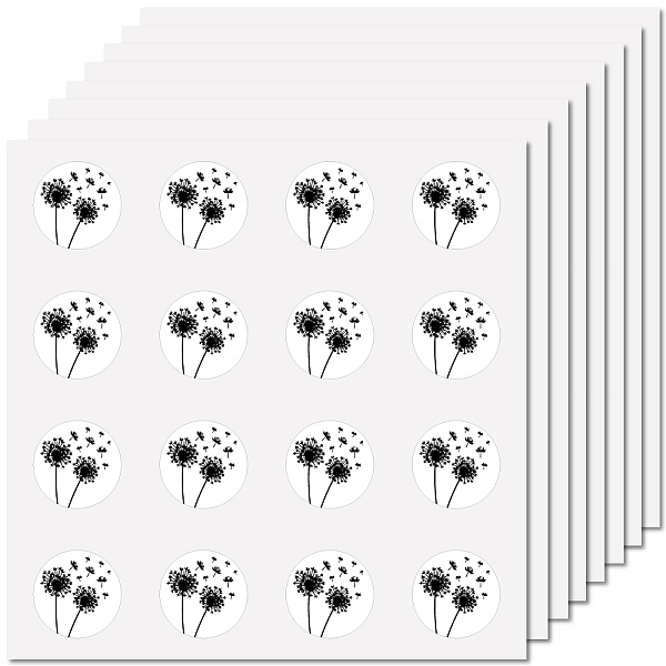 

PandaHall CREATCABIN 128Pcs Dandelion Flower Planner Stickers Helmet Sticker Decals Self-Adhesive Waterproof Sticker Round Dot Cartoon Decal...