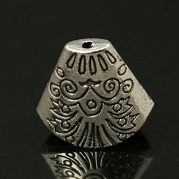 

PandaHall Tibetan Style Bead Cones, For Tassels Pendant, Antique Silver, 18x20x9mm, Hole: 7x17mm Alloy