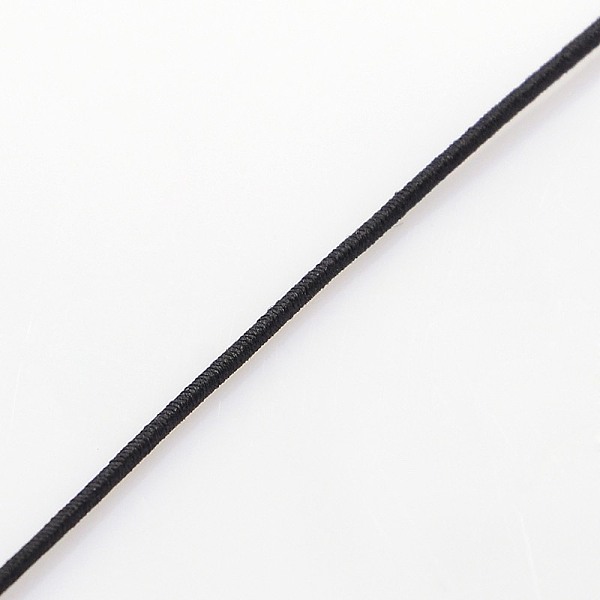 

PandaHall Elastic Round Jewelry Beading Cords Polypropylene Threads, Black, 1.4mm, about 50yards/roll(150 feet/roll) Elastic Fibre Round...