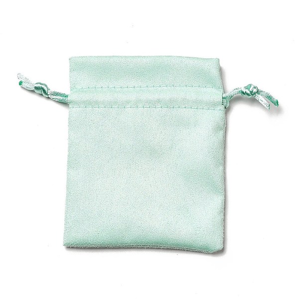 

PandaHall Velvet Cloth Drawstring Bags, Jewelry Bags, Christmas Party Wedding Candy Gift Bags, Rectangle, Aquamarine, 10x8cm Velvet None..., Green