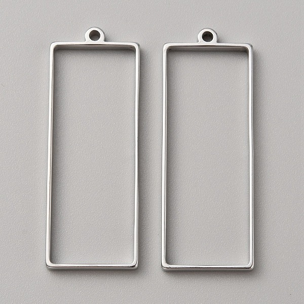 

PandaHall 304 Stainless Steel Open Back Bezel Pendants, For DIY UV Resin, Epoxy Resin, Pressed Flower Jewelry, Stainless Steel Color...