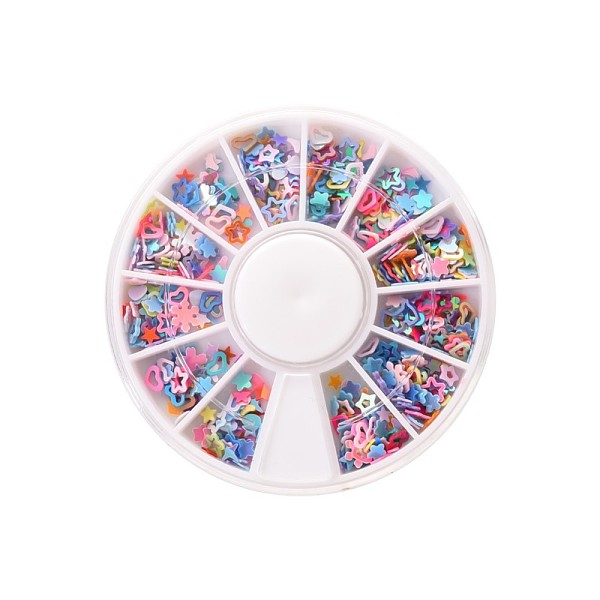 

PandaHall Alloy Shining Nail Art Glitter, Manicure Sequins, DIY Sparkly Paillette Tips Nail, Mixed Shapes, Mixed Color, 5~10mm, 20g/box..., Multicolor