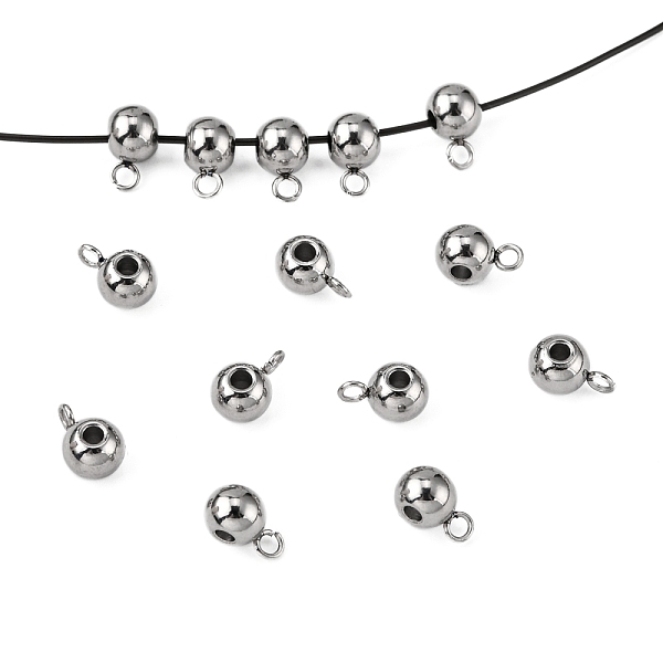 

PandaHall 304 Stainless Steel Tube Bails, Loop Bails, Rondelle Bail Beads, Stainless Steel Color, 9x5x6mm, Hole: 2mm 304 Stainless Steel...