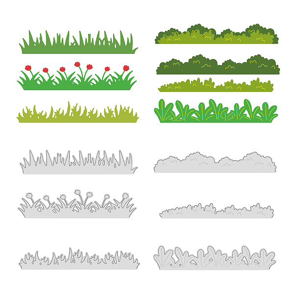 

PandaHall Grass Carbon Steel Cutting Dies Stencils, for DIY Scrapbooking, Photo Album, Decorative Embossing Paper Card, Stainless Steel...
