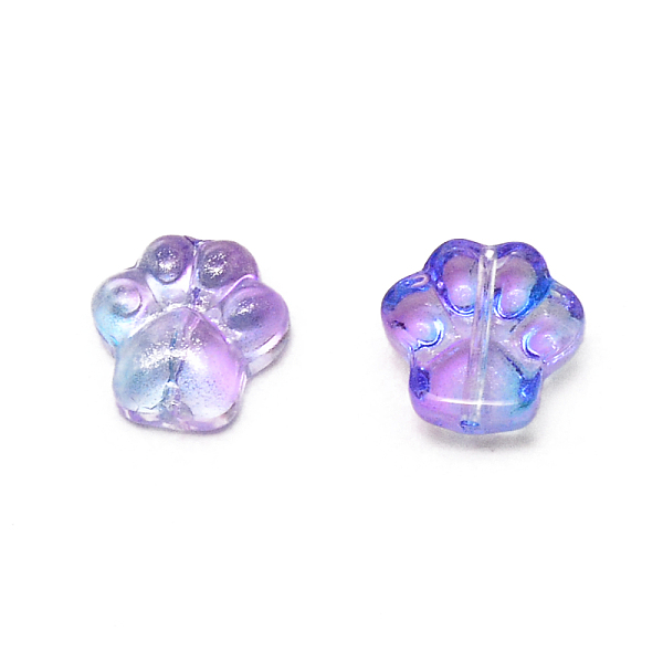 

PandaHall Handmade Lampwork Cabochons, Cat Paw, Dark Violet, 13.4x13.4x5mm Lampwork Palm