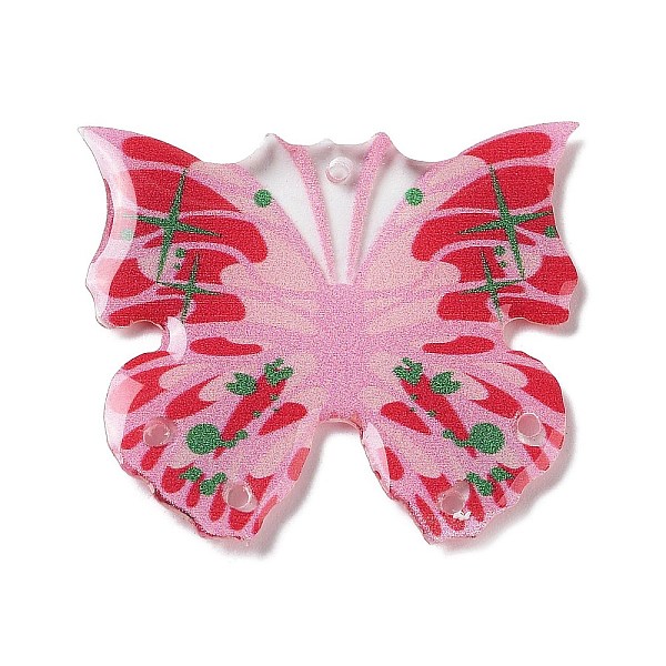 

PandaHall Transparent Resin Pendants, Butterfly Charm, Red, 30.5x34x2mm, Hole: 1.4mm Resin Butterfly Red